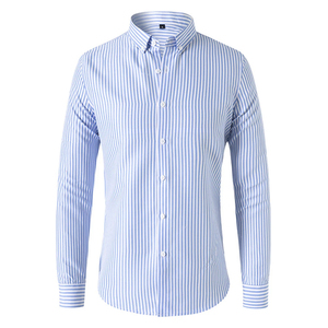 Camisas Casuales de Otoño para Hombre, de Moda, de Satén Sólido, Tejidas, Transpirables, de Manga Larga, Cierre de Botón, Corte Entallado, Estilo Urbano - Product Image 5
