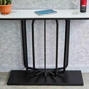 โต๊ะตกแต่งสไตล์มินิมอล URI CST035 พร้อมท็อปหินและขาเหล็ก - Product Image 2