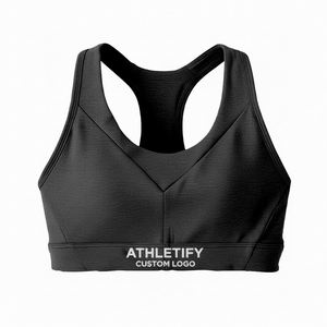 Soutien-gorge de sport uni pour femme, design confortable et offrant un bon maintien, idéal pour le yoga, la course à pied, la salle de sport, le fitness, vêtements de sport. - Product Image 1