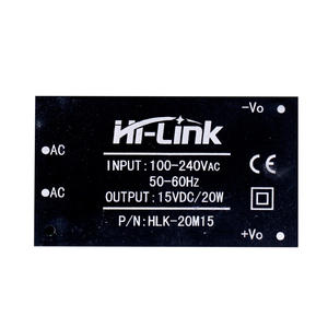 HLK-20M15 20W AC DC Converter Board Mount Hi-Link Shenzhen Supply 220V 15VDC <b>Isolated</b> Output SMPS Power Module 5-in-1 - Product Image 1