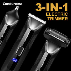 Conduroma Tondeuse Électrique Pubienne 3 en 1 avec Lumière LED, Rasoir Intime Étanche avec Station de Charge, Tondeuse pour Poils Inguinaux - Product Image 4