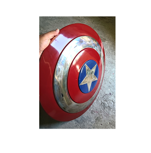 22 pouces Marvel Cosplay Avenger bouclier poli rond rouge bleu blanc accessoire de film de bouclier métal - Product Image 1