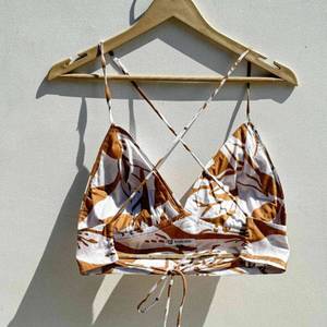 100% algodón puro Boho ropa de playa verano transpirable triángulo almohadillas extraíbles cordón espalda descubierta Floral camisa Bikini Conjunto 2 abotonado - Product Image 4