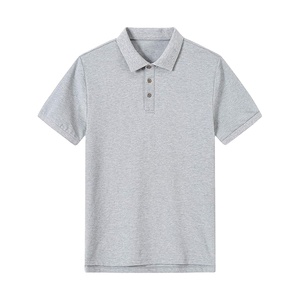 Men Customizable Anti-Wrinkle Solid Knitted 100% Cotton Short Sleeve Casual Summer <b>Classic</b> Collared Golf Shirt 2026 - Product Image 2