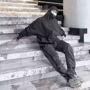 Personalizado francés Terry en blanco recortada fabricantes de ropa de peso pesado de gran tamaño térmico hombres gota hombro boxy 400 GSM Sudadera con capucha - Product Image 4