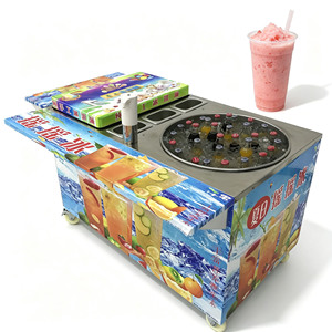 야외 이동식 판매 카트, 이중 기능 탑재: 태국식 '쉐이크 아이스'와 수제 아이스크림 - Product Image 4