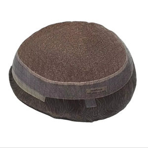 Peluca de Cabello Humano Australiano, Cabello Virgen Remy Indio, Prótesis Capilar, Toupee, Cabello Taz, BD - Product Image 4