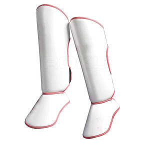 <b>MMA</b> <b>Shin</b> <b>Guard</b> for Men Professional Protection Non-Skid Handmade Leather <b>Shin</b> Pads New Style Model - Product Image 2