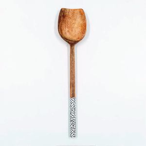 Outils à salade en bois d'acacia faits à la main Ensemble de cuisine unique de 2 ustensiles en bois comprenant un serveur à salade - Product Image 3