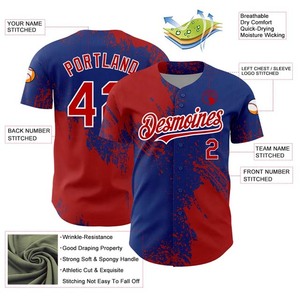 Custom Men's V-Neck Baseball Jersey Men Full Button Baseball Jerseys Men Short Sleeve Baseball Jersey - Product Image 3