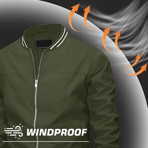 Vente en gros, fabrication personnalisée, logo coloré, manches longues cousu, veste streetwear respirante, universitaire grande taille pour hommes - Product Image 3