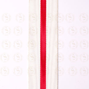 Rubans en satin personnalisés pour médailles cérémonielles avec bordure tissée imprimée en tissu recyclé – Style mexicain - Product Image 2