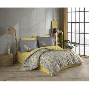 Ensemble de housse de couette double popeline Alanza Yellow Hobby - Product Image 1