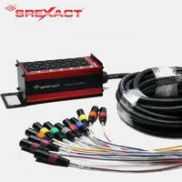 SREXACT 8CH XLR Splitter de scène professionnel, câble audio à paire torsadée, gaine PVC, connecteur tressé enroulé, blindage en cuivre nu
