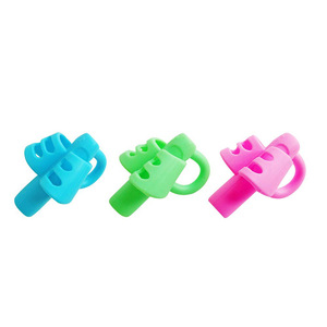 Mikailan Posture Correction Silicon Pencil Grip Holder Set for Kids Trainer Handwriting Comfortable Pencil <strong>Gripper</strong> - Product Image 1