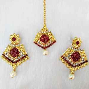 Luxury Bridal <b>Necklace</b> <b>Earring</b> Headpiece Set Alloy Crystal Rhinestone Imitation <b>Pearl</b> Flower Design Vintage Wedding Party - Product Image 5