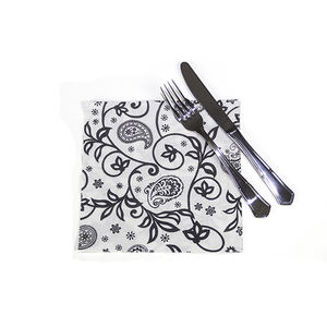 Serviettes en cachemire imprimées point à point 40x40cm, 600 pièces, B2B - Product Image 1