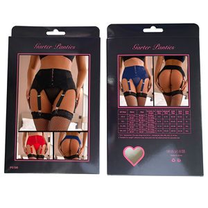 Oh Yeah Lover Bianco S-M Reggicalze Sexy in Pizzo con Cinque Ganci e Occhielli e Slip Taglia Donna - Product Image 4