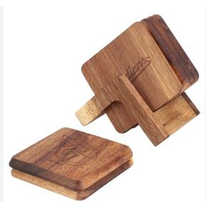 Manufacturer & Distributor Wooden <b>Coaster</b> Sets Item Handmade <b>Slate</b> <b>Coaster</b> With Solid Wood Holder Decorative Tree Wood <b>Coaster</b> - Product Image 6