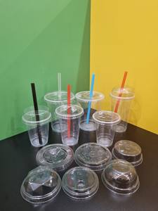 Vasos Desechables de Alta Gama de 12 oz de Plástico PP con Tapas Planas o de Cúpula, Vasos para Bebidas Calientes y Frías para Café, Té, Jugo, Gran Venta 2025 - Product Image 6