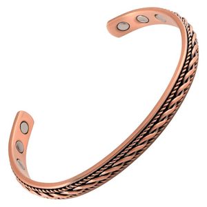 Handcrafted Artistic Fish <b>Copper</b> <b>Bracelet</b> with 6 Magnets Diamond Encrusted for Weddings Z Crafts - Product Image 5