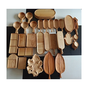 Recién llegado, bandeja de valet de madera de haya rectangular hecha a mano irrompible para sala de estar/Cocina - Product Image 2