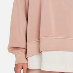 Nouvelle arrivée personnalisé polaire col rond surdimensionné femmes bouffant imprimé sweat goutte épaule ras du cou coton sweat pour les femmes - Product Image 5