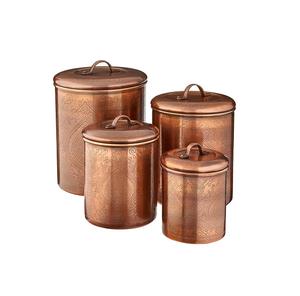 New Decorative Copper Food <b>Canister</b> <b>Set</b> Use For <b>Kitchen</b> ware Tabletop Storage Box Handmade With Best Quality - Product Image 6