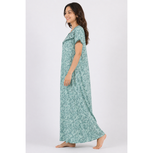 Chemise de nuit ultra-douce et soyeuse de luxe pour femme en bambou à manches courtes, longue, respirante et écologique. Fournisseur ODM le plus confortable - Product Image 4