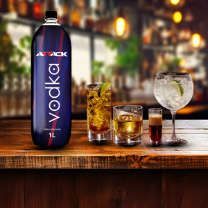 Vodka Brésilienne Économique à Base de Pomme de Terre, Distillée et Transparente, Saveur Riche pour Caipirinhas, Bouteille en Plastique 40% ABV, Marque Attiva, Vente en Gros 1L - Product Image 2