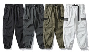 Best Selling Men's Casual <b>Cargo</b> Sweat <b>Pants</b> Comfortable Lightweight <b>Elastic</b> Mid <b>Waist</b> Straight for Outdoor Streetwear Use - Product Image 2