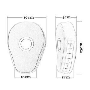 MMA & Boxing Focus Pads Punching Leather Mitts for Training PU Leather Kicking Pad for Shopping - Product Image 2