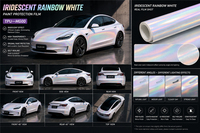 Film de protection de peinture automobile en TPU PPF, protection UV/IR, effet changeant de couleur, brillant, rose cristal, imperméable, en rouleau, vente en gros