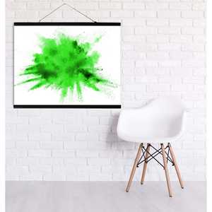 Bandes magnétiques détachables pour affiches, 91,5 cm, paire, en plastique noir avec design en acier inoxydable - Product Image 6