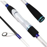 Caña de Pescar EGI de Carbono de Alta Resistencia Blanca 30T, Acción Media Rápida, 2.4m/2.6m, para Pesca de Calamar y Pulpo, Jigging con Flotador