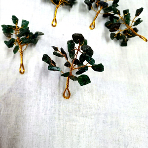 <b>Small</b> Green Jade Crystal Tree Handmade Gemstone Bonsai Lucky Feng Shui Money Tree Home <b>Office</b> <b>Table</b> Decor Gift Wholesale - Product Image 1