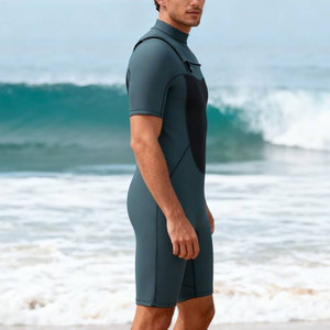 Maillots de bain une pièce pour hommes, très demandés, couleurs personnalisables, logo sur le devant, tissu Spandex/Polyester - Product Image 4
