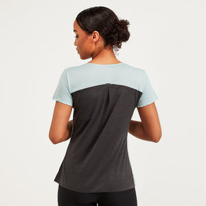 180gsm femmes décontracté 100% coton blanc logo uni personnalisé col rond femmes femme à manches courtes T-shirt T-shirts t-shirt - Product Image 4