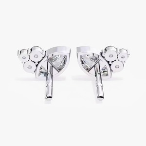 New Indian Manufactured Luxury Moissanite Marquise Cut Diamond <b>Earrings</b> for Women Certified Sustainable Fine Available For Sale - Product Image 4