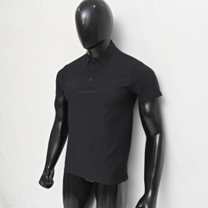 Ropa de algodón negro deportes de verano entrenamiento gimnasio transpirable de secado rápido en blanco hombres Golf bordado impreso personalizado Polo camiseta - Product Image 3