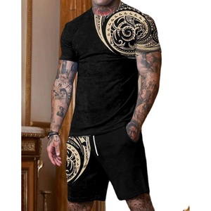 Conjunto de verano sin mangas para hombre, traje deportivo para hombre, camiseta de manga corta, conjuntos de pantalones cortos, conjunto de pantalones cortos informales de moda de dos piezas para verano - Product Image 1