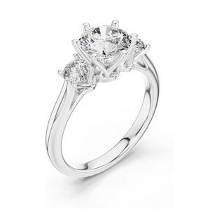 แหวนหมั้นเพชรแล็บ 1.80 กะรัต ทรงกลมเจียระไนแบบบริลเลียนท์ CVD  ทอง 10KT, 14KT, 18KT และเงิน 925 สีโรสโกลด์ สีเหลือง - Product Image 6