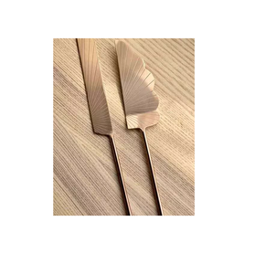 Cubiertos de servidor de pastel de latón Royal Look con mango retorcido para restaurante Cubiertos de latón Servidor de pastel Tenedor Cuchillo Cuchara - Product Image 4