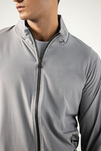 Vente en gros sur mesure ensembles survêtement léger en nylon et polyester survêtement coupe-vent zippé pour hommes - Product Image 3