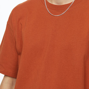 เสื้อยืดผู้ชายผ้าฝ้าย100% ขนาด300กรัมผ้าถักดีไซน์ทึบมีตำแหน่งปักหน้าจอด้านหน้า - Product Image 6