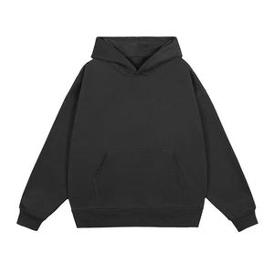 Sudadera con capucha y cremallera de gran tamaño para hombre de 330g personalizada, capa superior de primavera y otoño con diseño bordado, teñido liso, versátil para parejas - Product Image 6