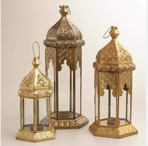 <b>Christmas</b> <b>Lighted</b> Metal Holiday Lantern Candles Each and Floral Accent - Product Image 6