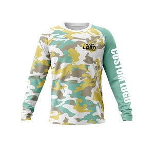 Custom Quick Dry Polyester Long Sleeve Fishing Jersey UPF 50 UV <b>Sun</b> Protection Performance Wear Fishing <b>Shirt</b> Comfort Plus Size - Product Image 3