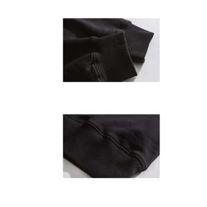 Sudaderas con capucha de gran tamaño personalizadas para hombre, ropa informal de patrón sólido con cuello levantado para invierno - Product Image 6