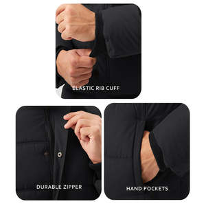 Veste matelassée imperméable coupe-vent de haute qualité, patchwork, camouflage, avec coque en coton pour unisexe, saison printemps - Product Image 5